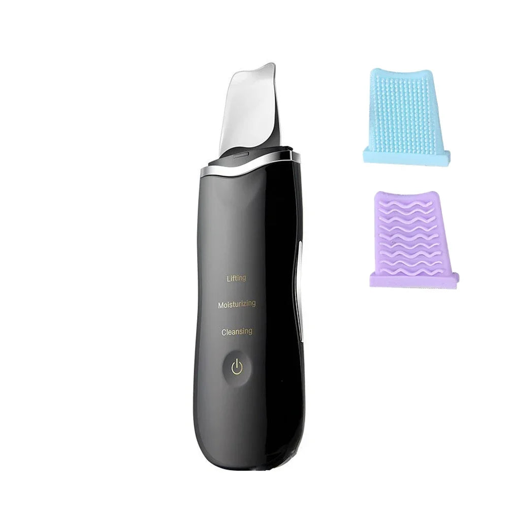 Glow Up: Ultrasonic Facial Scrubber for Radiant, Clear Skin