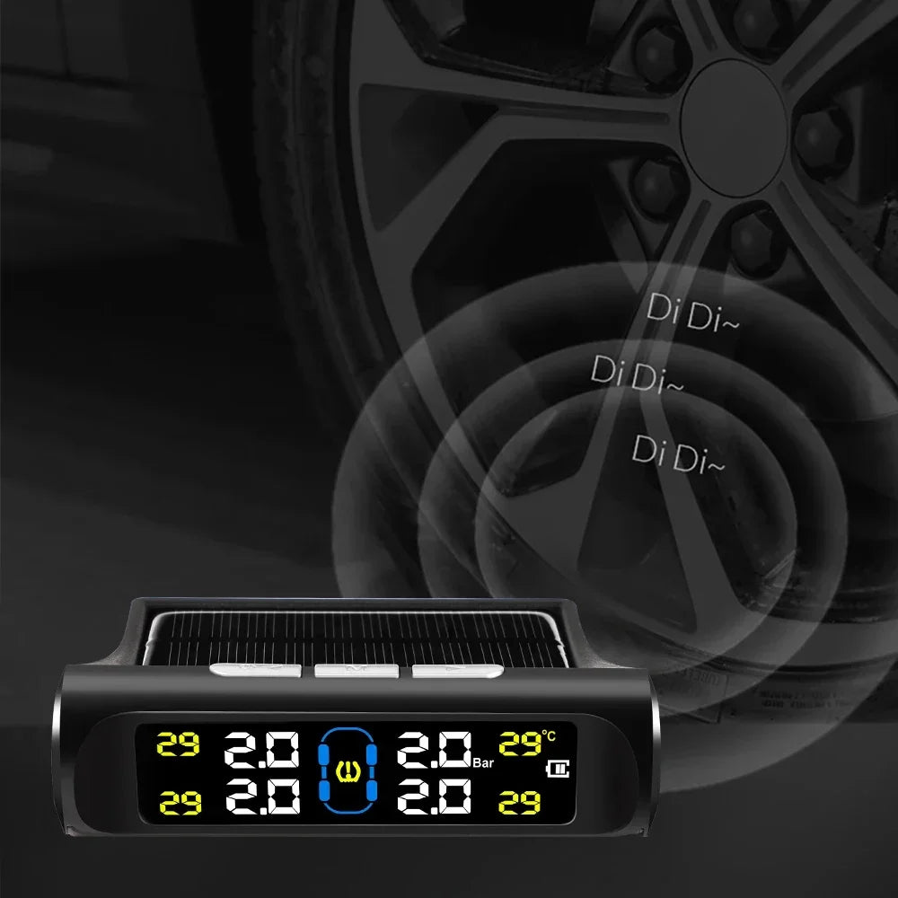 Solar TPMS – Wireless Tire Pressure & Temperature Monitor