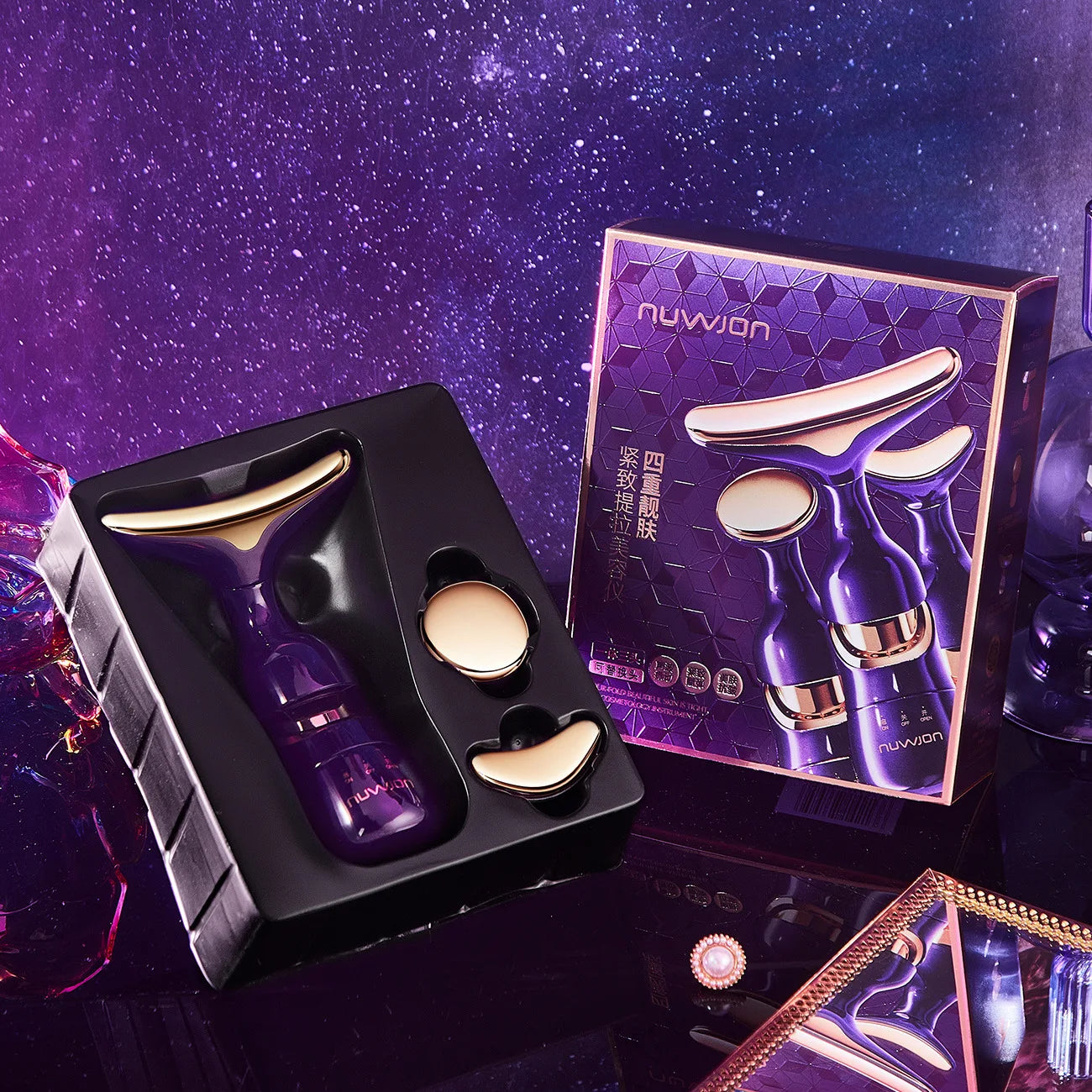 3-in-1 Facial Lifting EMS Massager – Anti-Wrinkle & Skin Tightening