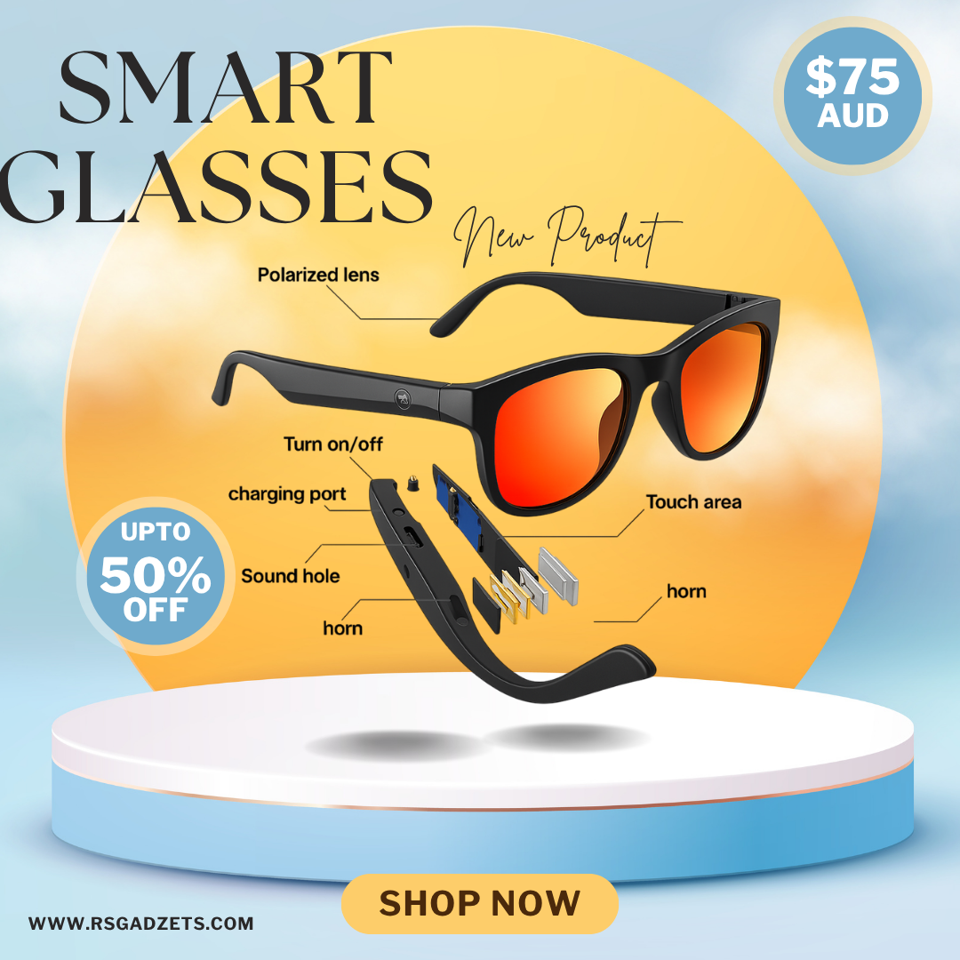 Smart Glasses - Bluetooth 5.0 Audio & Mic | Sporty Fit Shades