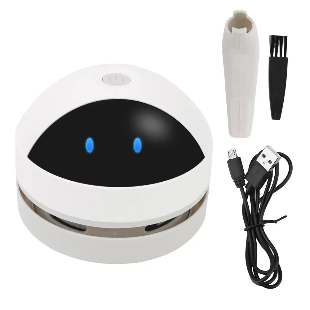 Mini Desk Vacuum Cleaner – USB Rechargeable