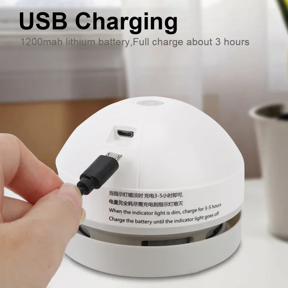 Mini Desk Vacuum Cleaner – USB Rechargeable