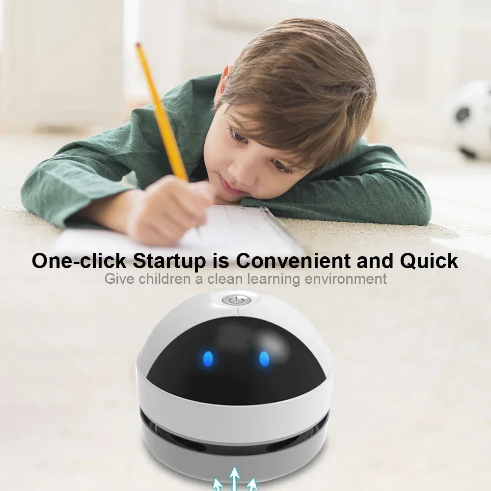 Mini Desk Vacuum Cleaner – USB Rechargeable