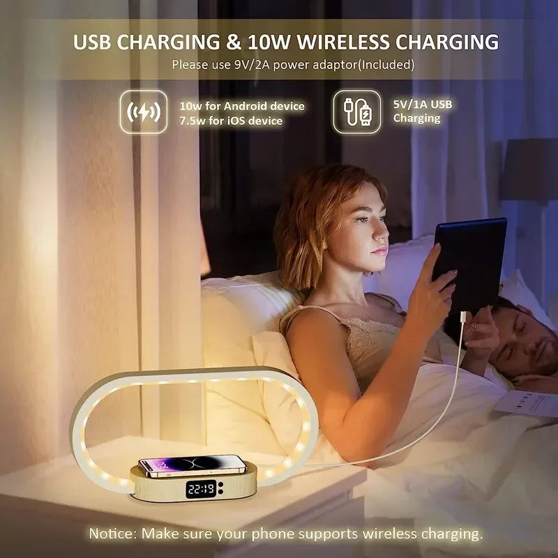 Wireless Charging Stand & LED Desk Lamp