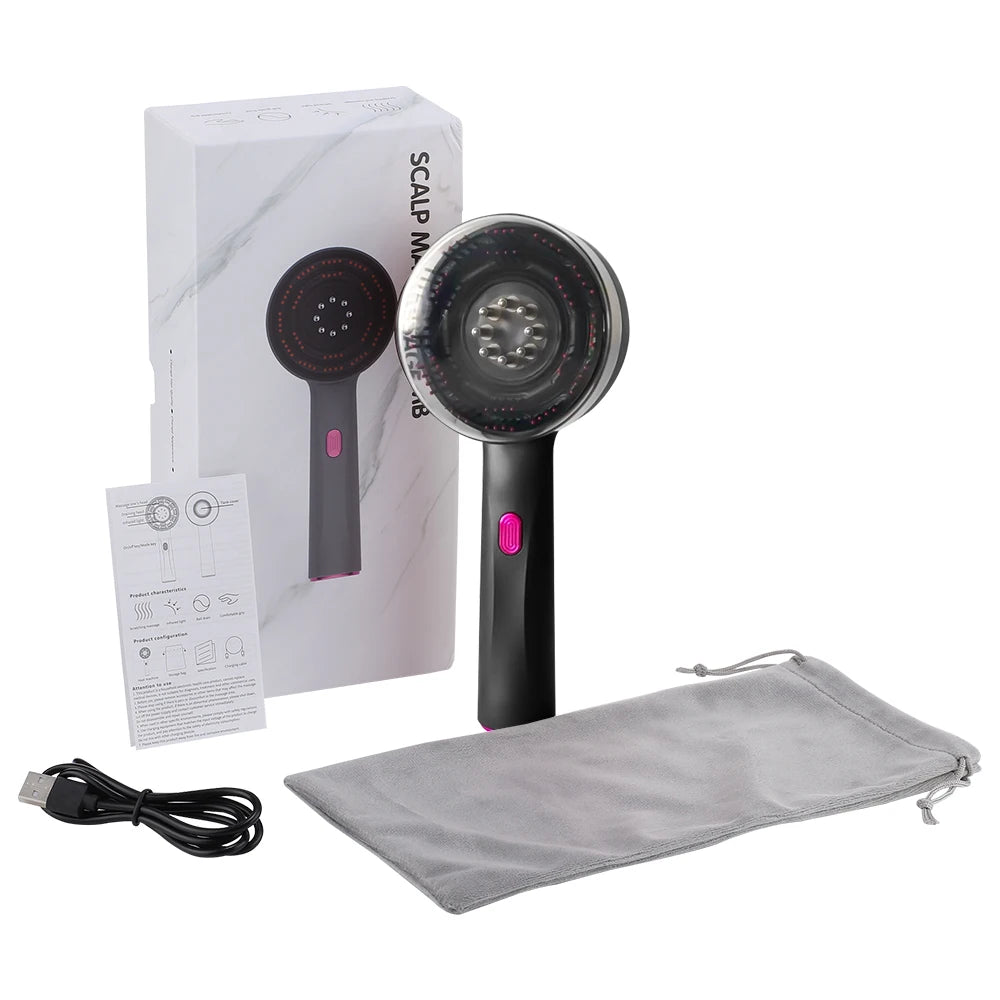 Red Light Scalp Therapy Comb | Hair Growth & Scalp Massage Tool