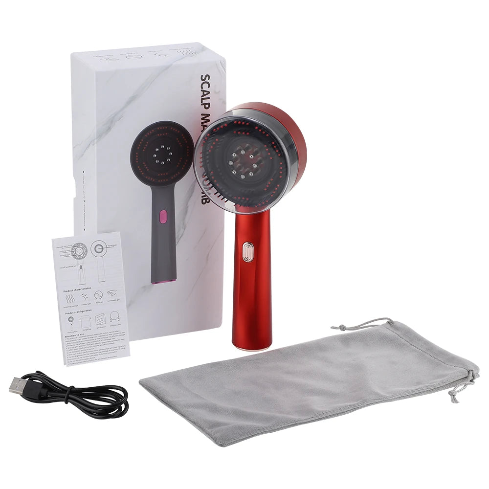 Red Light Scalp Therapy Comb | Hair Growth & Scalp Massage Tool
