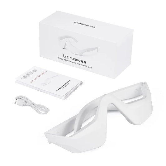 3D Eye Massager Glasses | Red Light & EMS Therapy for Eye Fatigue & Dark Circles