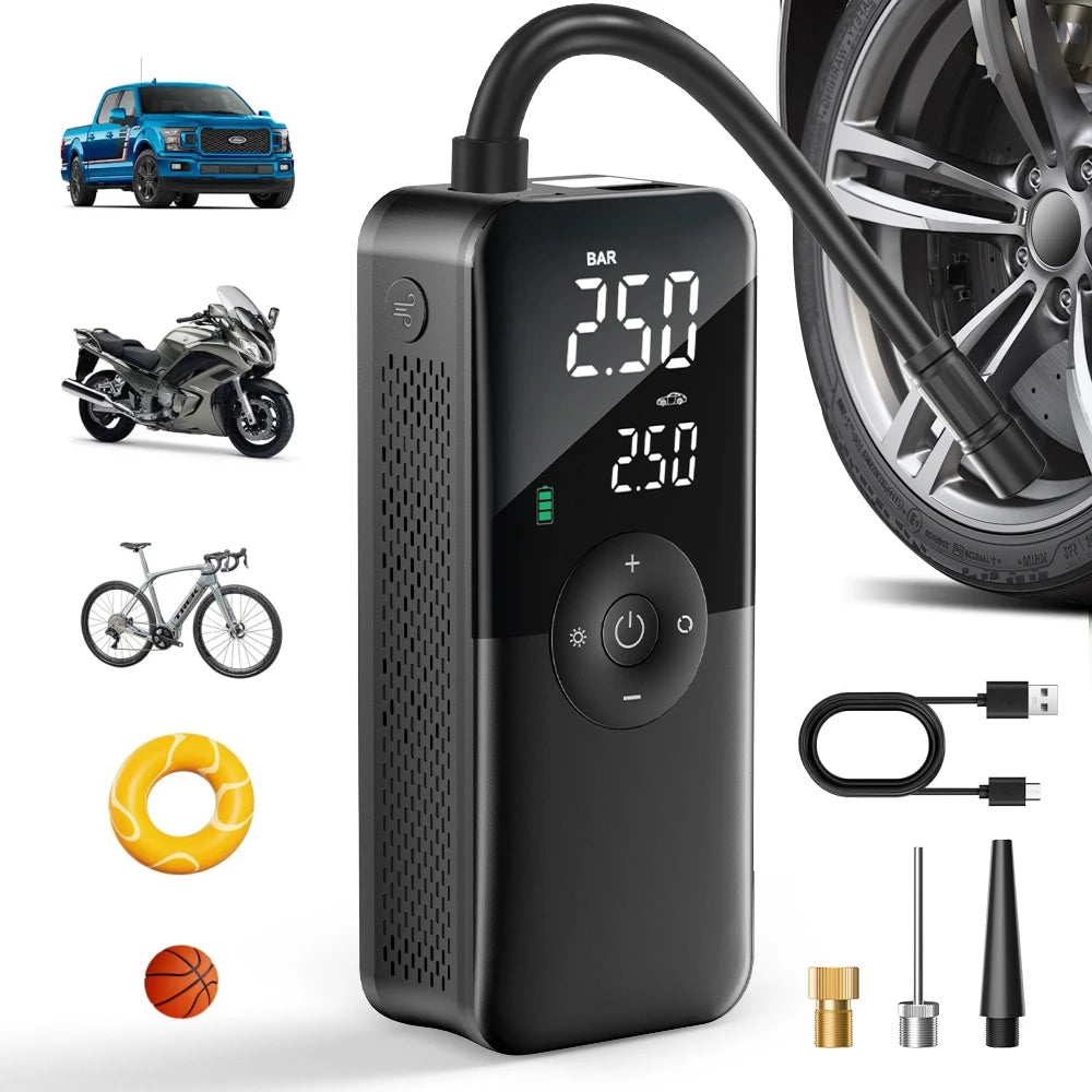 Rechargeable Portable Tire Inflator